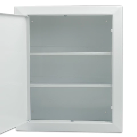 Шкафчик-аптечка металлический "Призма", навесной, 2 полки, ключевой замок, 330x280x140 мм