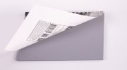 Скетчбук, серая бумага 120 г/м2, 170х195 мм, 30 л., гребень, подложка, цветная фольга, "Мрамор", 98689